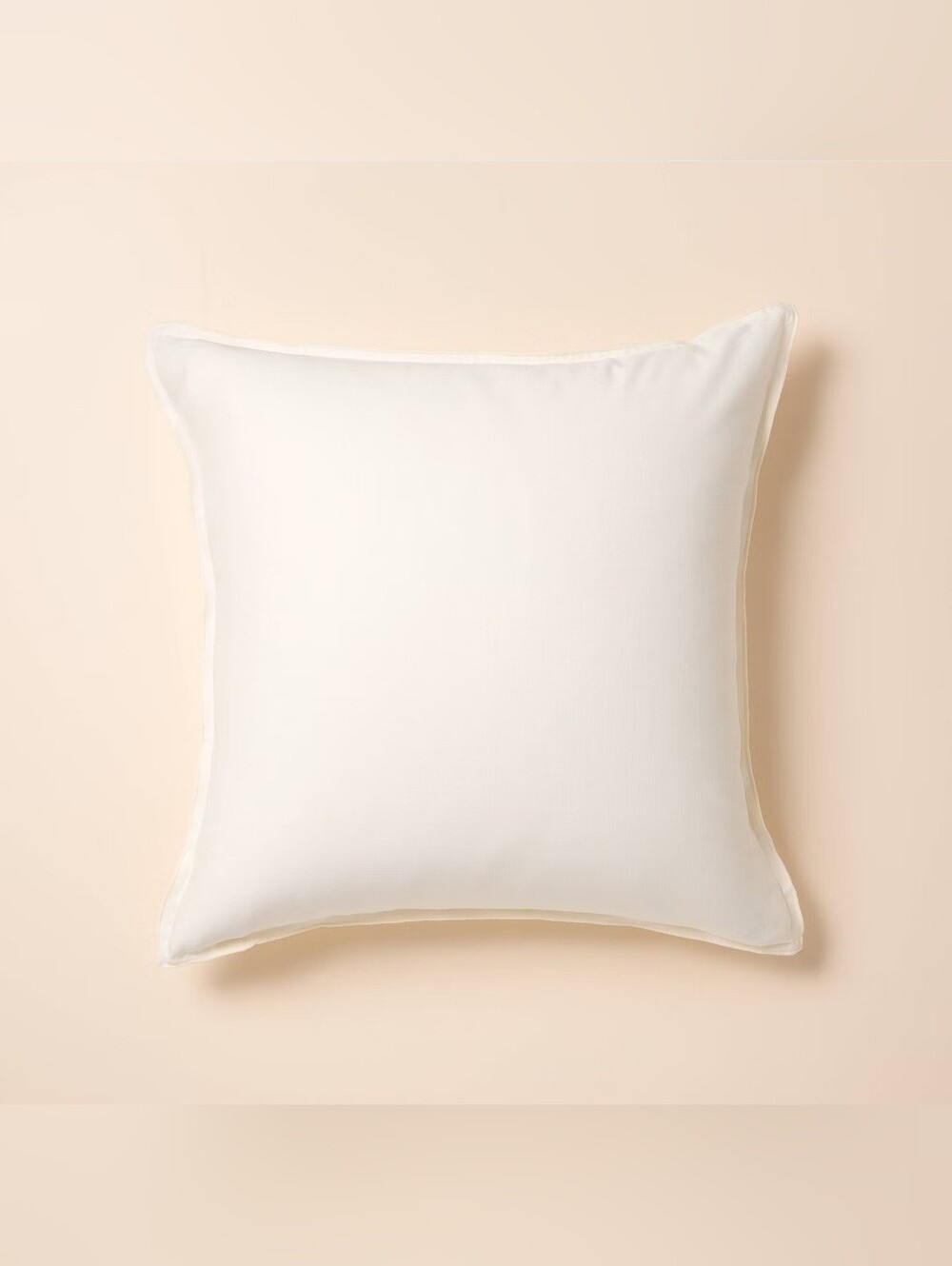 Hearth & Hand With Magnolia 26"x26" Solid Euro Square Throw Pillow Sour Cream